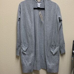 NWT Sweet Romeo Cardigan Sweater Heather Grey X-Small